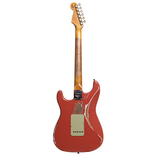 Fender Custom Shop 1962 Stratocaster Heavy Relic Gülağacı Klavye Tahitian Coral Elektro Gitar